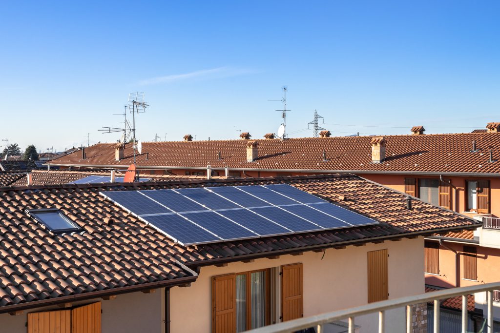 Solar Panel on Tile Roof